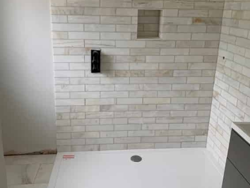 This is a photo of wall tiling installed by Cardiff Tiling